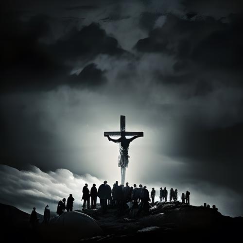 Bible Art - Jesus Crucifixion