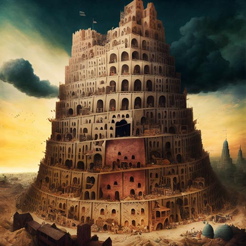 Bible Art - Tower of Babel