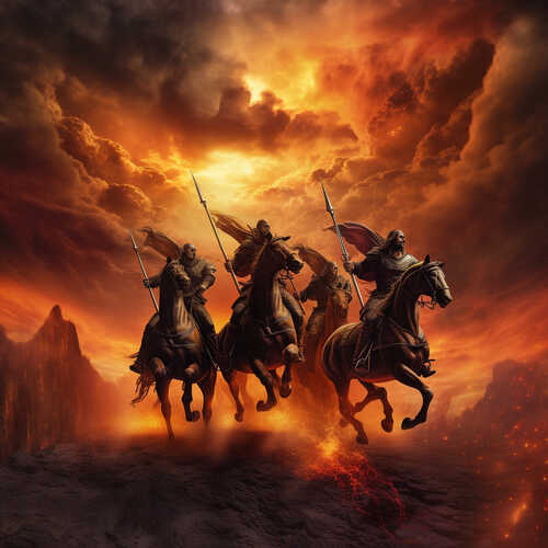 Bible Art - Four Horsemen of the Apocalypse