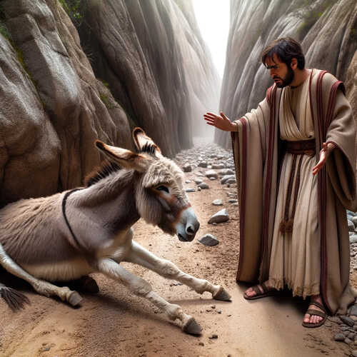 Bible Art - Balaam's Donkey